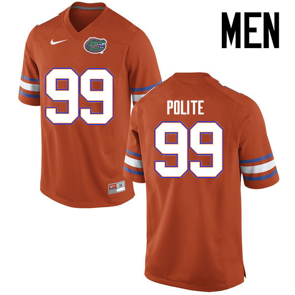 Men Florida Gators #99 Jachai Polite College Football Jerseys Sale-Orange